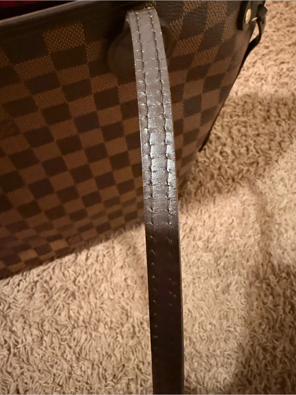 Louis Vuitton Neverfull MM tote bag in Damier Ebène Canvas G11122